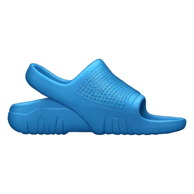 blue yeezy slide sticker