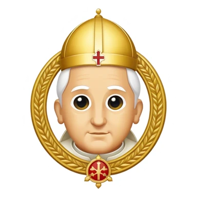 Pope's emblem sticker