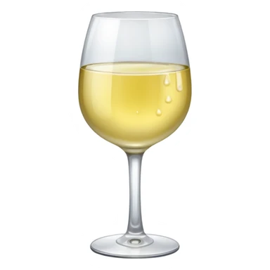 a glass of white wine sticker
