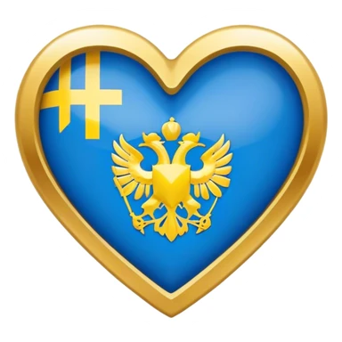 Ukraine with a heart sticker