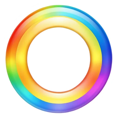rainbow halo sticker