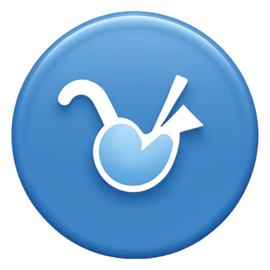 Generate an emoji. A white tick in the blue circle. (Such as TikTok verified tick) sticker