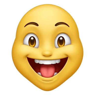 emoji biting its lip and drooling sticker