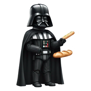 Dark vador avec une baguette sticker