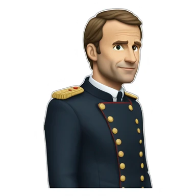 Macron qui écrase quelq'un sticker
