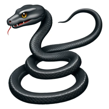 Snake black shadow sticker