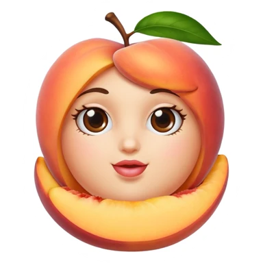 Lovely peaches the internet influencer sticker