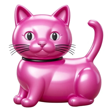  SPAM jeff koons style inflatable cat sculpture  sticker