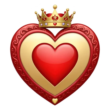 King of Hearts poker card  with out the card only the symbols sticker