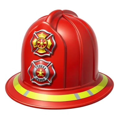 firefighter's hat sticker