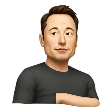 Sleping-elon-musk sticker
