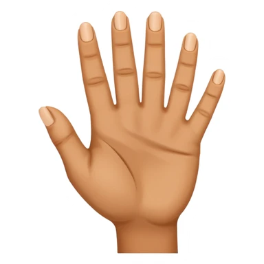 A hand with index, middle and index finger extended sticker