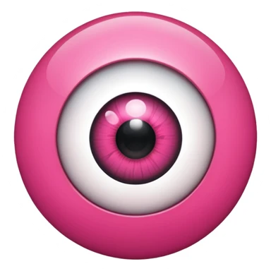 eyeball pink is my new apple sticker
