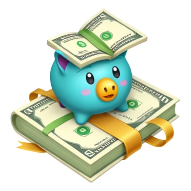 scholarship with money and certificate sticker