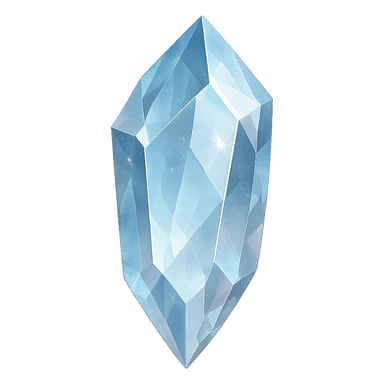digital illustration of a crystal, no background sticker