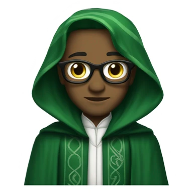 Me in slytherin robes sticker