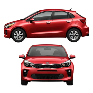 Kia Rio 2017 red  sticker