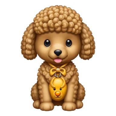 Teddy bear like poodle sticker