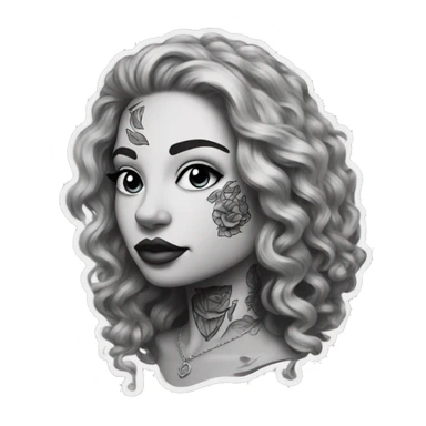 Tattoo inked  sticker