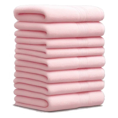 Light pink stacked towels sticker