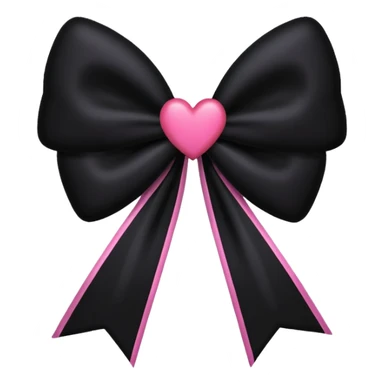 BLACKPINK-inspired gothic bow ,  hearts, black and pink, cute,  sticker