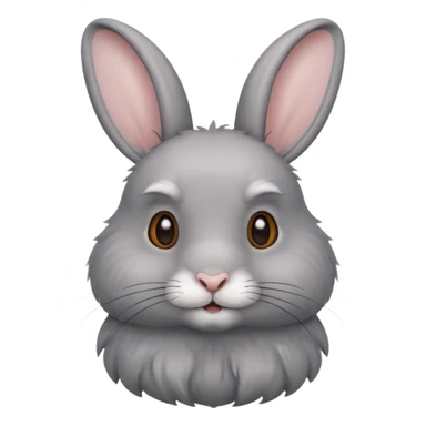 autumn cozy gray rabbit sticker