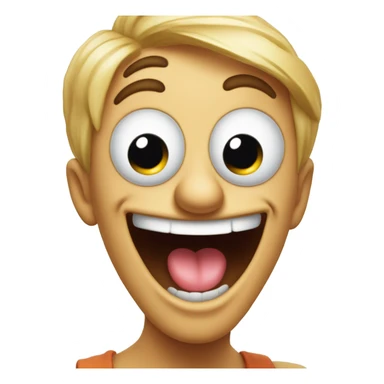 Funny face saying okay sticker