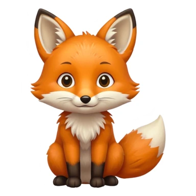 Baby fox holding a sun ☀️🦊 sticker