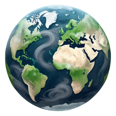 Pollution on earth the view should be were we see it out in the space  sticker