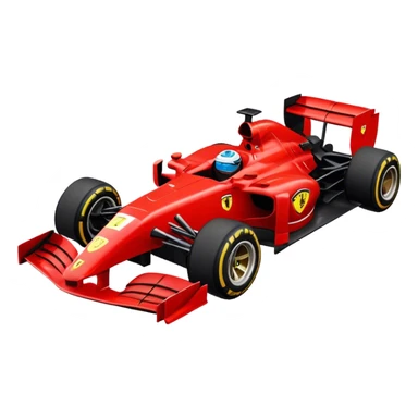 A ferrari f1 car sticker