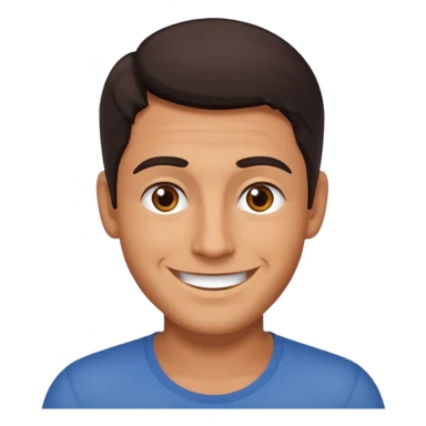 Hombre moreno saludando  sticker