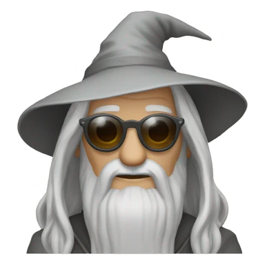 Gandalf with sunglasses sticker