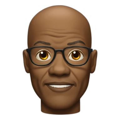 bald samuel l jackson sticker