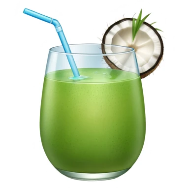 Green Coconut water sticker