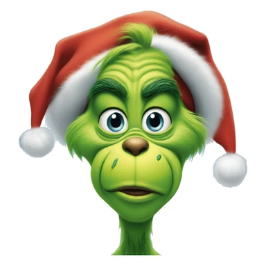 The grinch but blue sticker