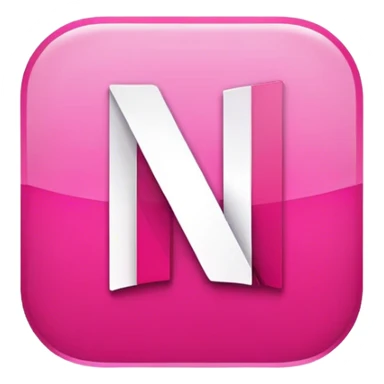 Pink Netflix logo sticker