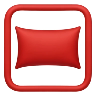 fancy red pillow sticker