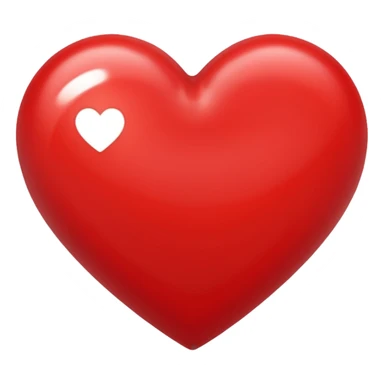 Create a heart (love) reaction emoji for a new social media app sticker