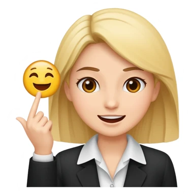 busness or skill woman emoje make it like happy need yo use in maleting and only cove face in video sticker