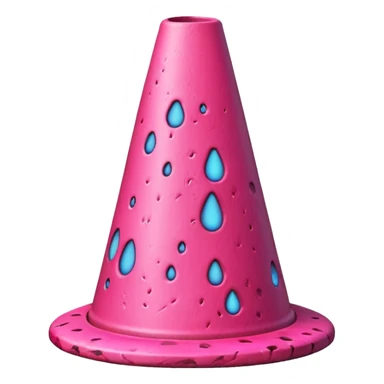 pink lava traffic cone sticker