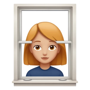 intimate moment by the window sticker