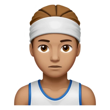 basketballer with sweatband sticker