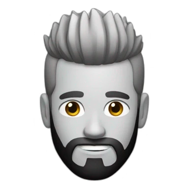 white-man-with-black-mohawk-and-long-black-beard sticker