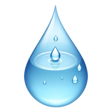 glass of water with droplets, refreshing and clear sticker