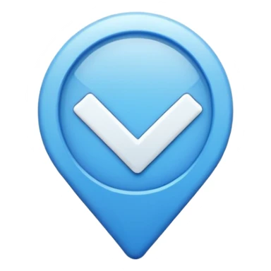 Verificación azul con un chulito blanco  que el emoji s|a sticker