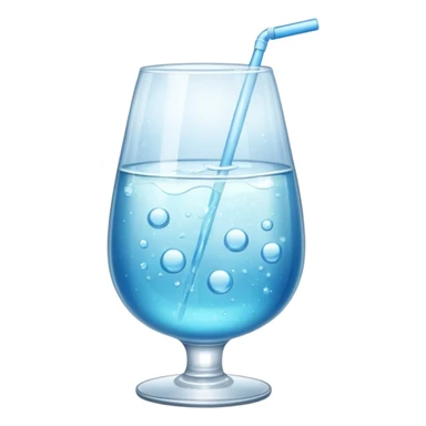 GLASS WITH FIZZ WATER sticker