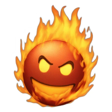 Fire ball sticker