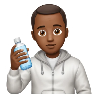 Diddy holding baby oil sticker