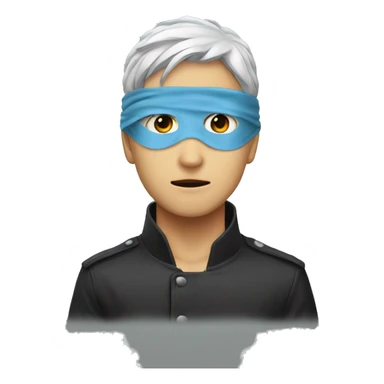 yuji with gojo blindfold sticker