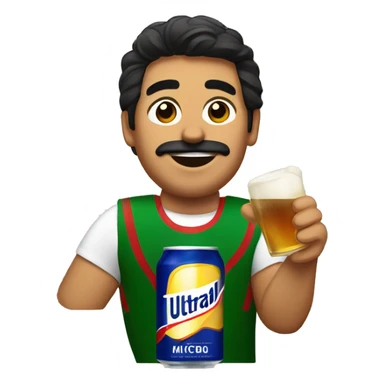 Mexican drinking a Michelob ultra  sticker